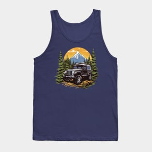 Vintage Jeep Print Tank Top